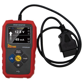 PPDRAW POWER PROBE - Monitor de voltaje de batería y consumo parásito de Energía X Obd2