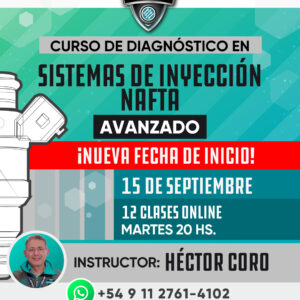 Curso de Inyección Electrónica Nafta – Nivel Avanzado (Online en vivo)