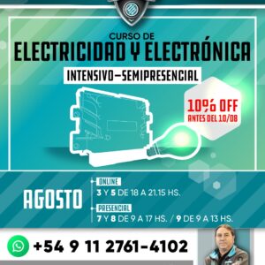 Curso de Electricidad y Electrónica – Intensivo (Semipresencial)