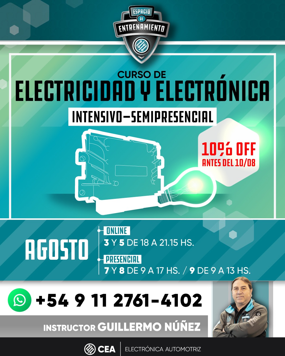 Curso de Electricidad y Electrónica – Intensivo (Semipresencial)