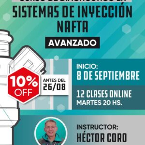 Curso de Inyección Electrónica Nafta – Nivel Avanzado (Online en vivo)