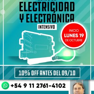 CURSO DE ELECTRICIDAD Y ELECTRÓNICA AUTOMOTRIZ – INTENSIVO (ONLINE EN VIVO)